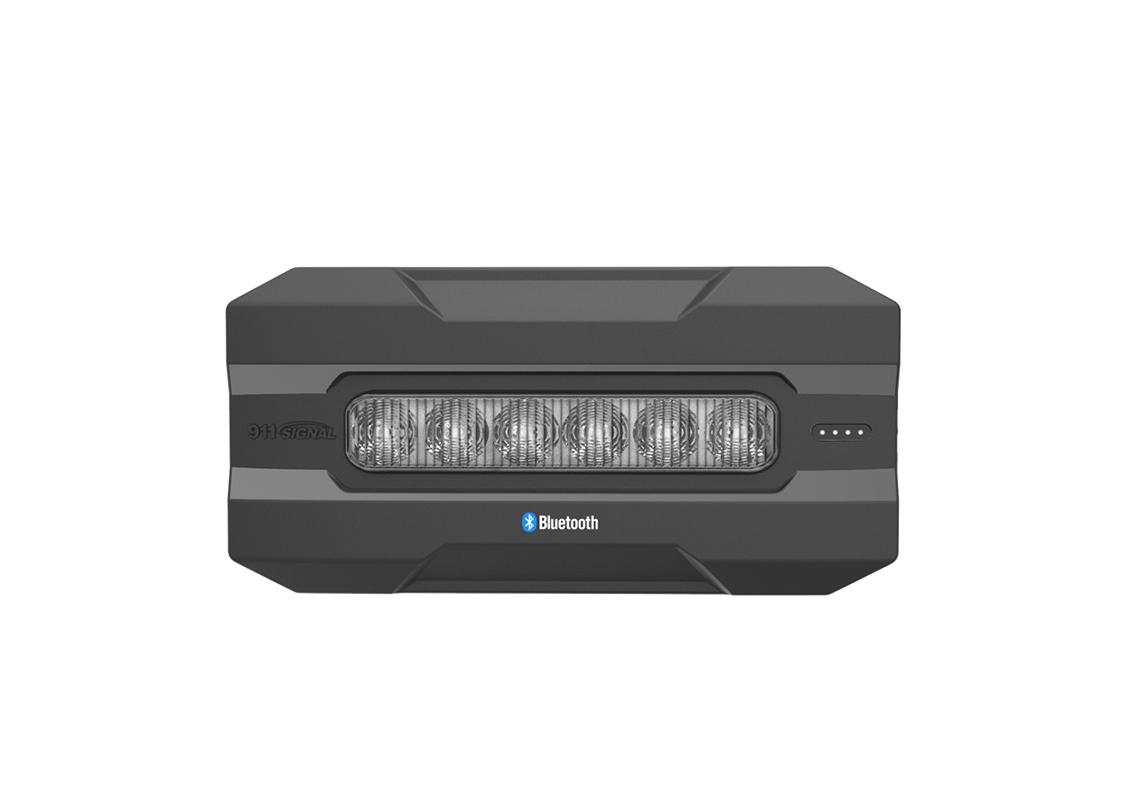 BLITZLICHT GOLD/BLAUE LEUCHTE AUF BATTERIE 6 LED